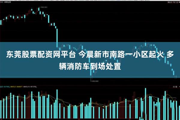 东莞股票配资网平台 今晨新市南路一小区起火 多辆消防车到场处置