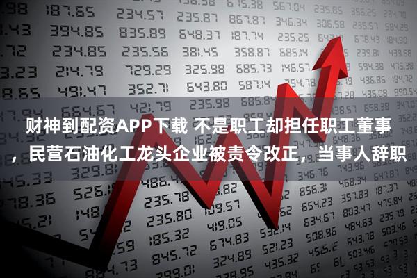财神到配资APP下载 不是职工却担任职工董事，民营石油化工龙头企业被责令改正，当事人辞职